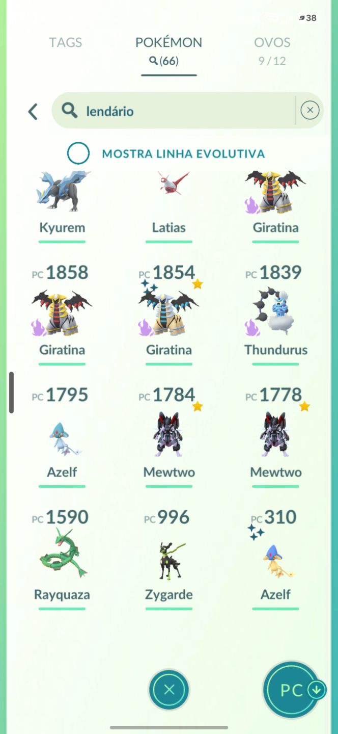 Conta pokémon go lvl 71-80
