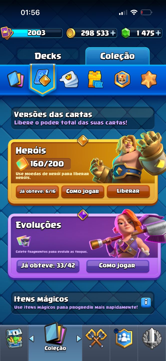 CONTA CLASH ROYALE COM 70 CARTAS LEVEL MÁXIMO, PRA SAIR RÁPIDO!