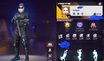 Conta de frre Fire top , com skin antigas e passes