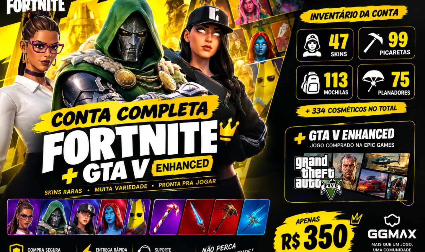 CONTA DE FORTNITE COM MUITAS SKINS