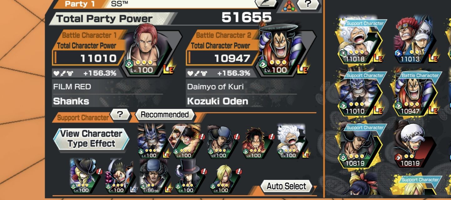 Conta opbr, muito boa, personagens q irão receber buff com gemas