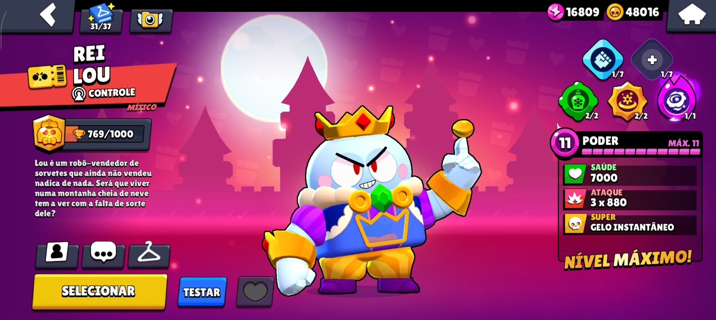 Conta de brawl stars muito rara
