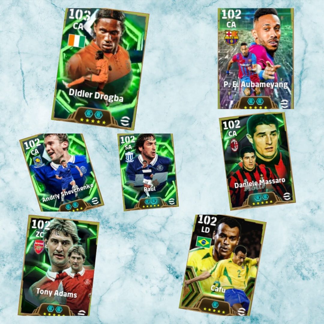 Conta efootball mobile com varios jogadores lendário,show time somente konami id