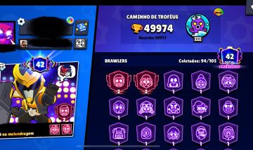 BRAWL STARS, conta rara Com 717 gemas