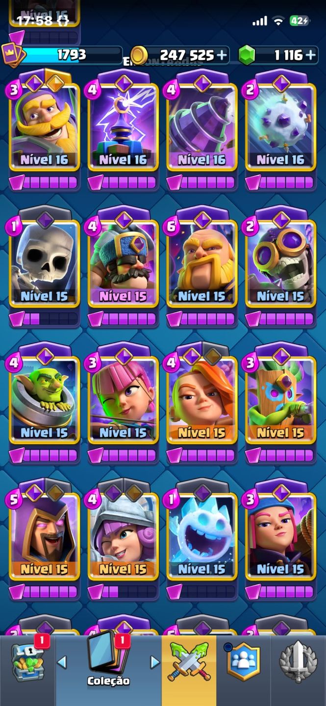 Conta de Clash Royale GEMADA!