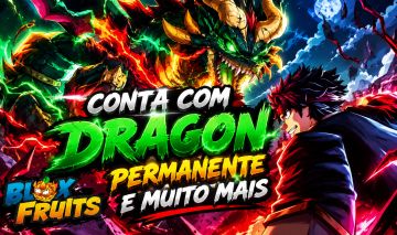 Conta blox fruits com KITSUNE e DRAGON Perm mais