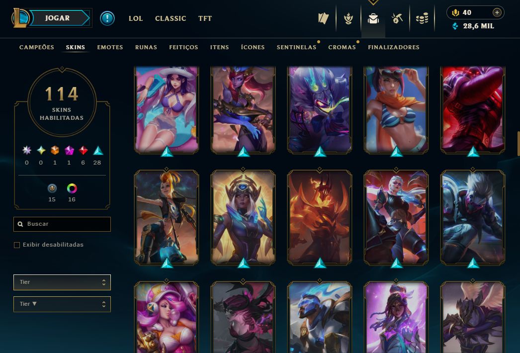 CONTA UNRANKED - 114 SKIN - FULL CHAMP + PREÇO BAIXISSIMO! - 100% SEGURA!