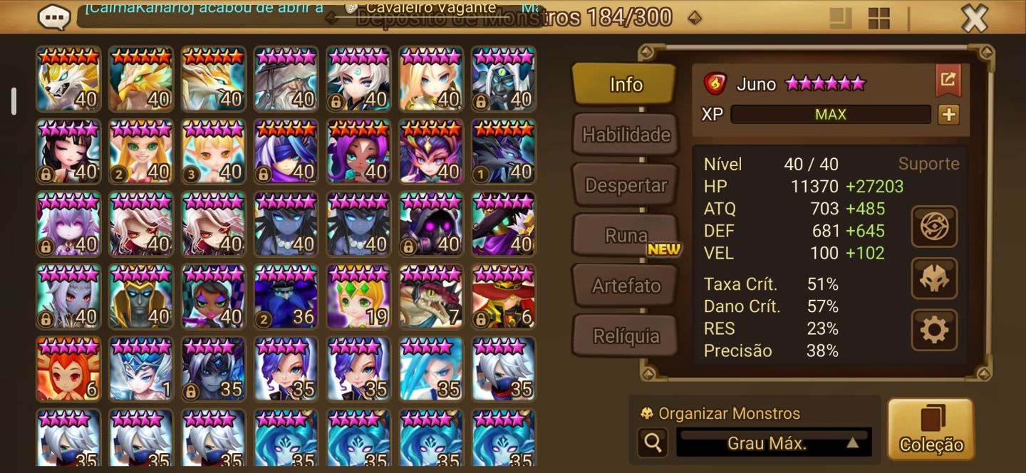 Summoners war server - 4LD 5* Gandalf de luz, Julianne, Seimei e Hanwul