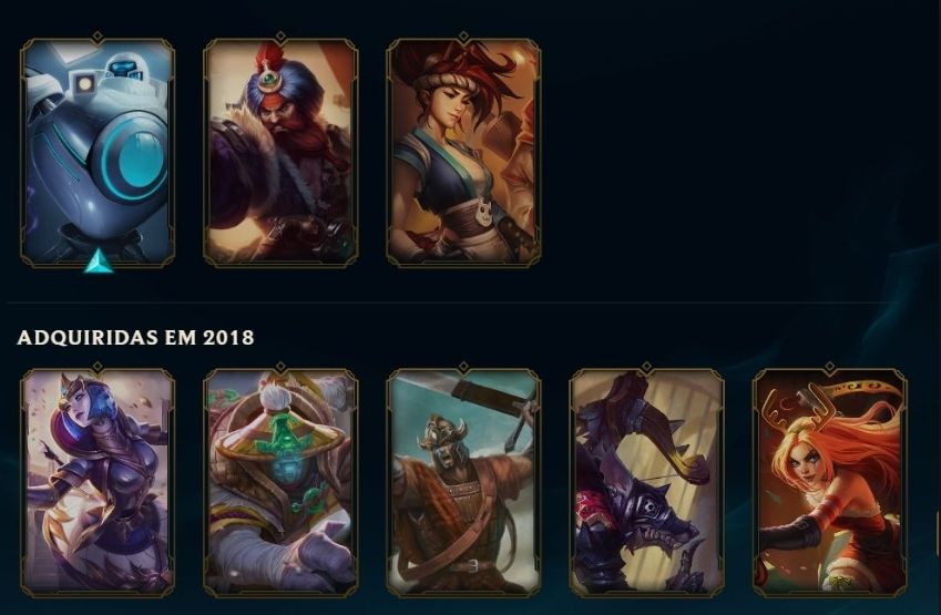 CONTA LOL BR ANTIGA | 152 SKINS | PLATINA | 20K EA