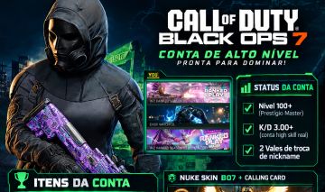 Conta Try-Hard, Nuke Skin, Cosméticos Iridescent Raros (+)