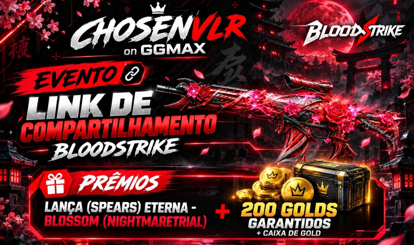 BLOODSTRIKE | EVENTO DE COMPARTILHAR LINK | GOLD + LAÇA ETERNA(SPEARS ETERNA)