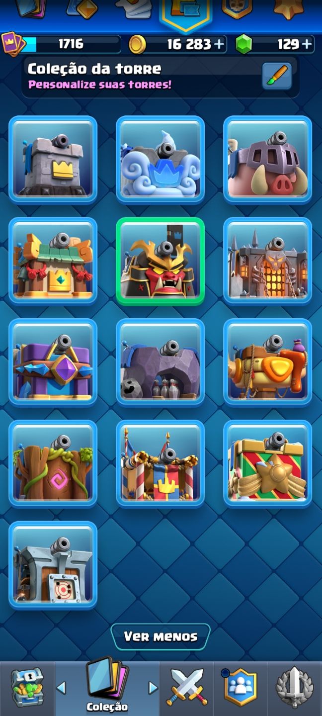 Conta clash upada 13.000 troféus
