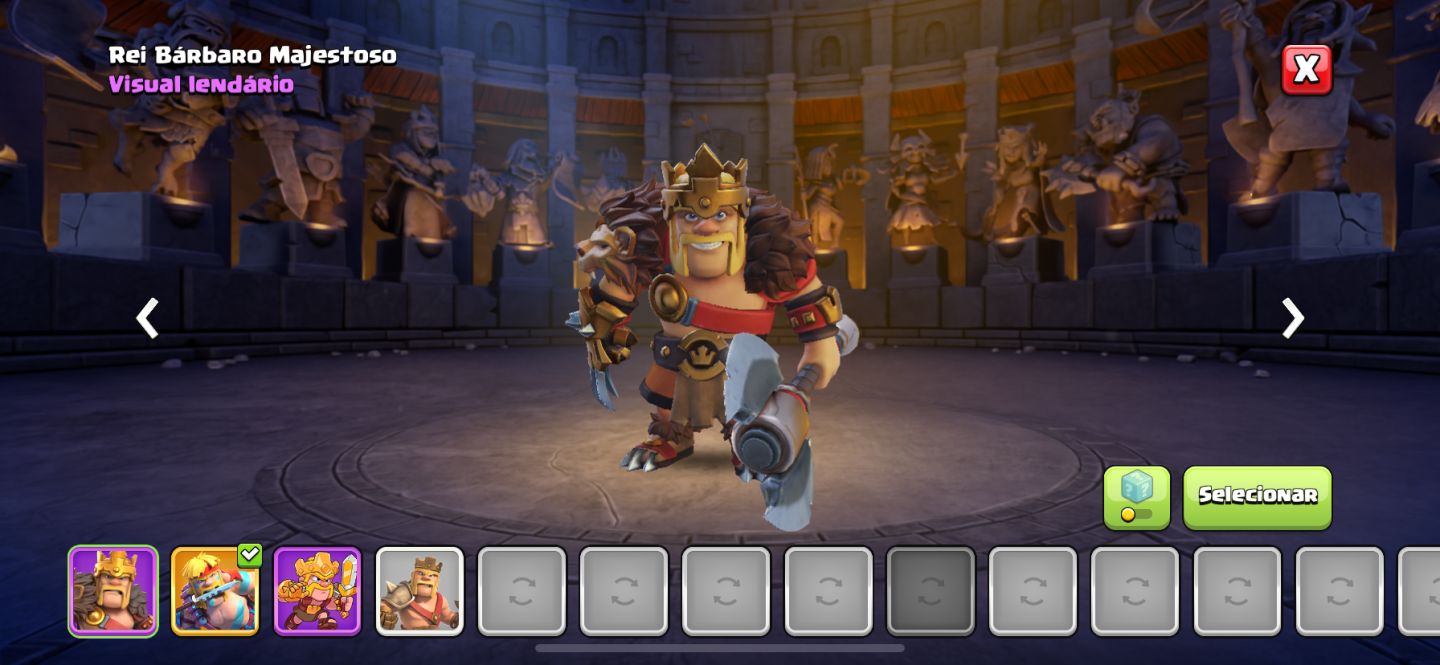 CONTA CLASH OF CLANS CV14 COM CLASH ROYALE E OUTROS
