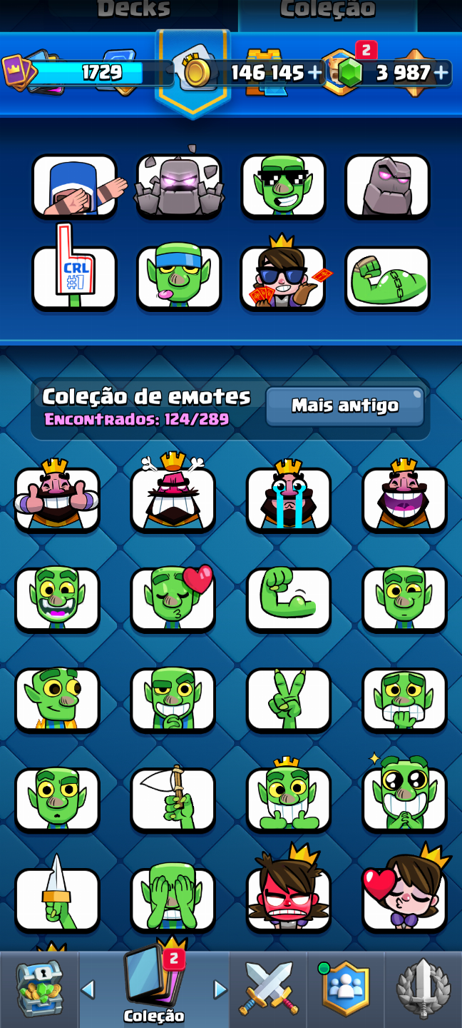 CONTA CLASH ROYALE 12300K TROFÉUS LVL 16