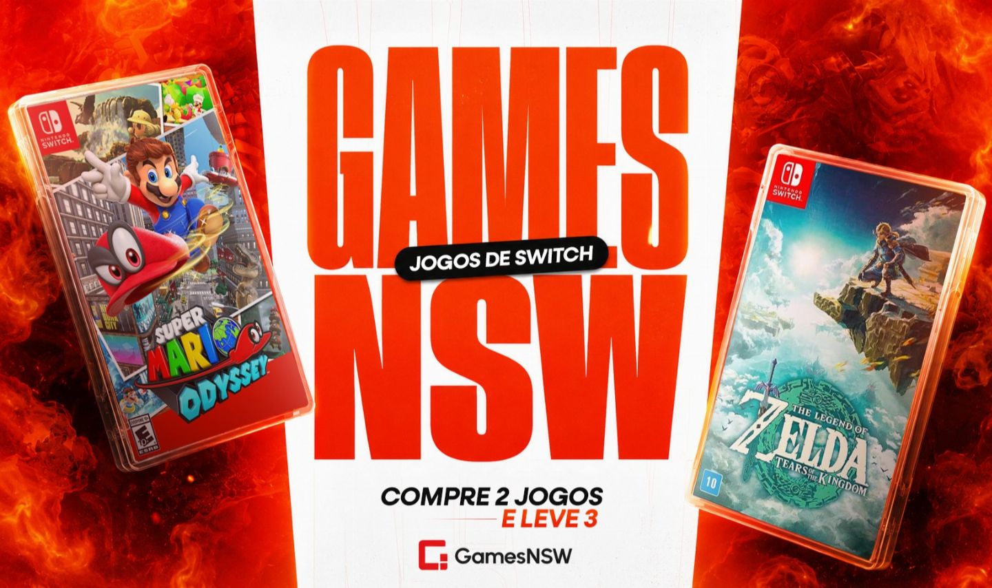 Jogos de Nintendo Switch Compre 2 e leve 3