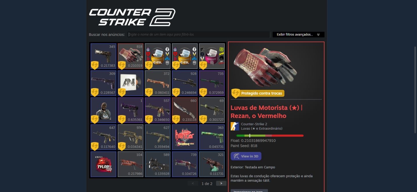 CONTA CS2 PRIME + LUVA e um pintinho! (SEM A FACA)