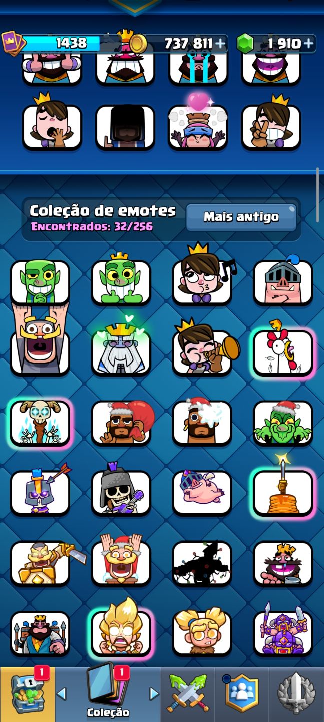 Conta de Clash Royale 10k troféus com muitas gemas