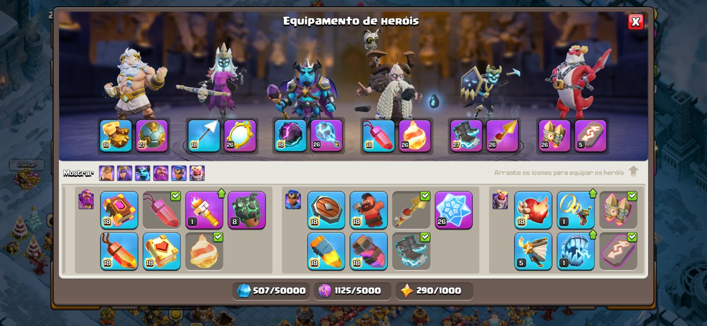 Conta Clash Of Clans Cv18 99% Full