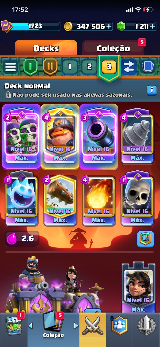 Conta de Clash Royale e Braw Stars