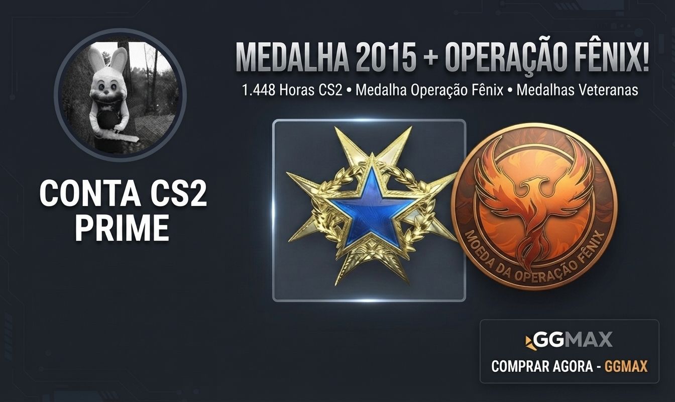 CONTA CS2 | MEDALHA RARA 2015 | ACESSO TOTAL AO E-MAIL | PERMANENTE