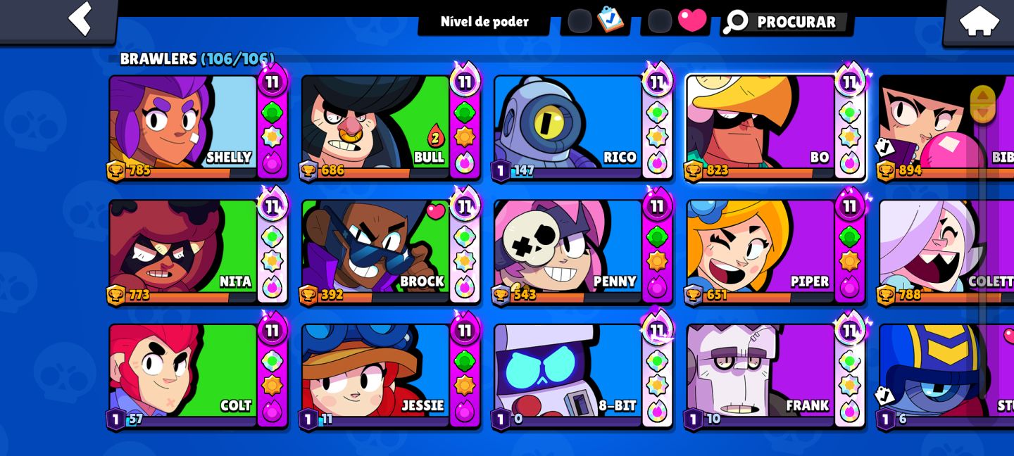 Conta de Brawl Stars + Clash à venda com itens limitados e raridade de 2020/2021