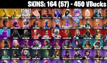 164 skins | Master Chief | Gold Midas com skins tryhards 148 danças lara croft