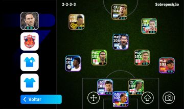 CONTA DE EFOOTBAL COM JOGADORES ACIMA DE 100 E TIME COM 3200 DE FORÇA!