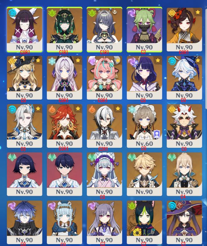 Conta AR60, todos os endgames 24 T5 e 49 T4, 23 armas T5