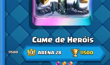 CONTA CLASH ROYALE, ARENA 28 E COM TODAS AS CARTAS DO JOGO (3700 GEMAS)