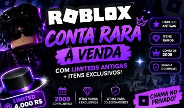 CONTA RARA DE ROBLOX À VENDA | LIMITEDS ANTIGAS + ITENS EXCLUSIVOS!