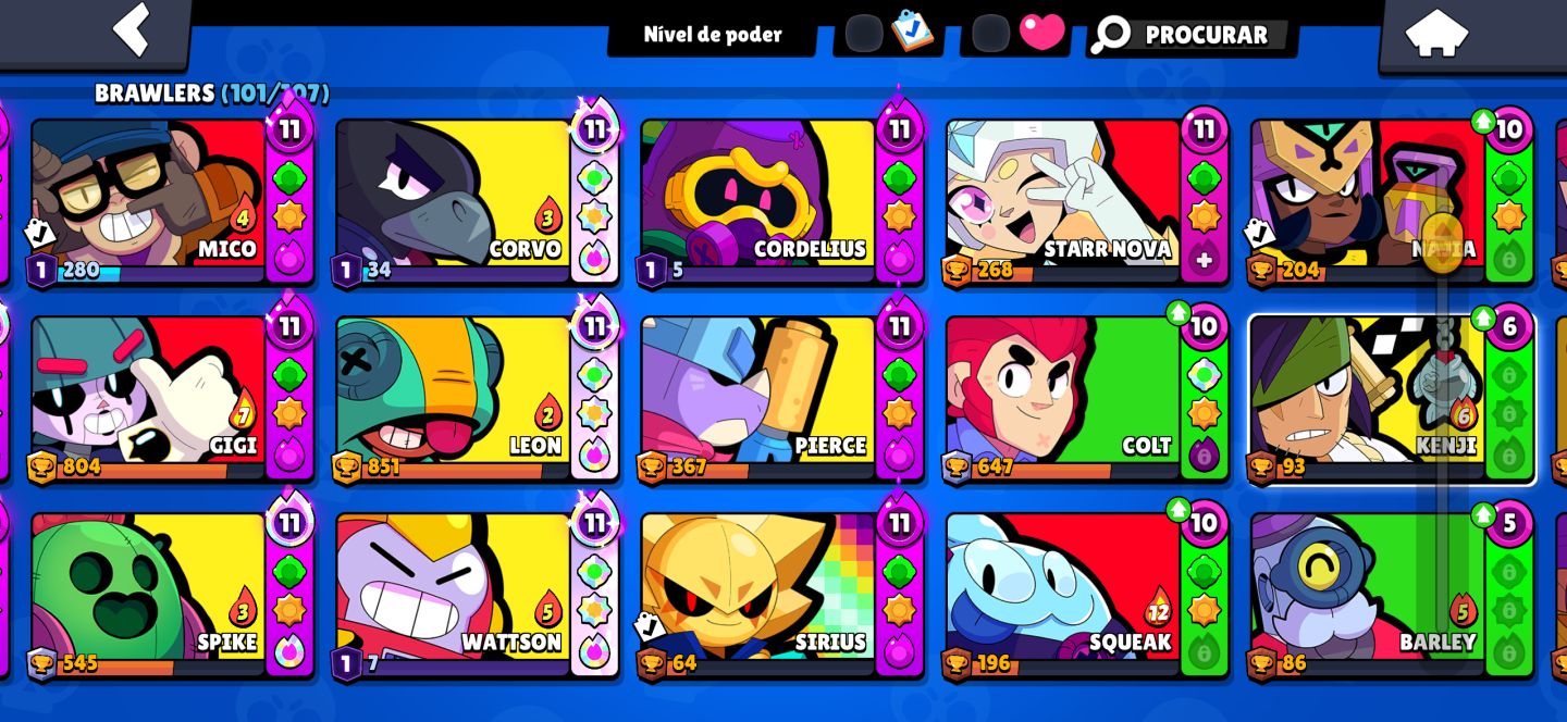 Conta Brawl Stars gemadinha