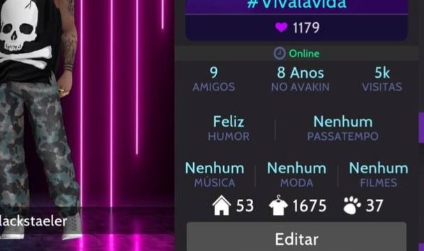 Conta RARA AVAKIN LIFE