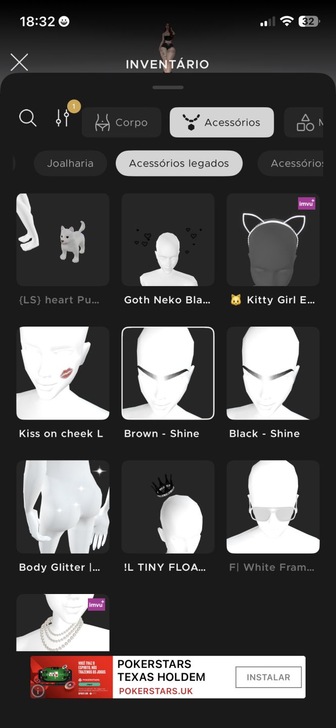 Conta de Feminina Imvu