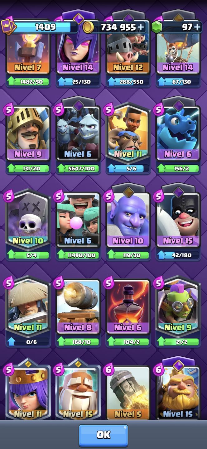 [CLASH ROYALE ] CONTA 13.1K TROFÉUS 4 ANOS DE CONTA