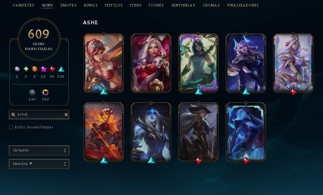 CONTA LEAGUE OF LEGENDS 2015