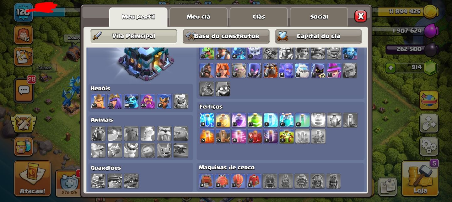 Conta nivel 125, Cv 13 full e maximizando para o 14! Aceito ofertas