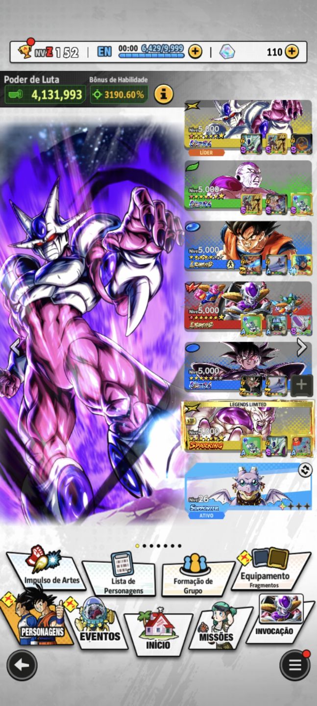 DRAGON BALL LEGENDS! NOVO GOKU LR+ COOLER, FRIEZA E TURLES ULTRA+ FRIEZA LR +LFS