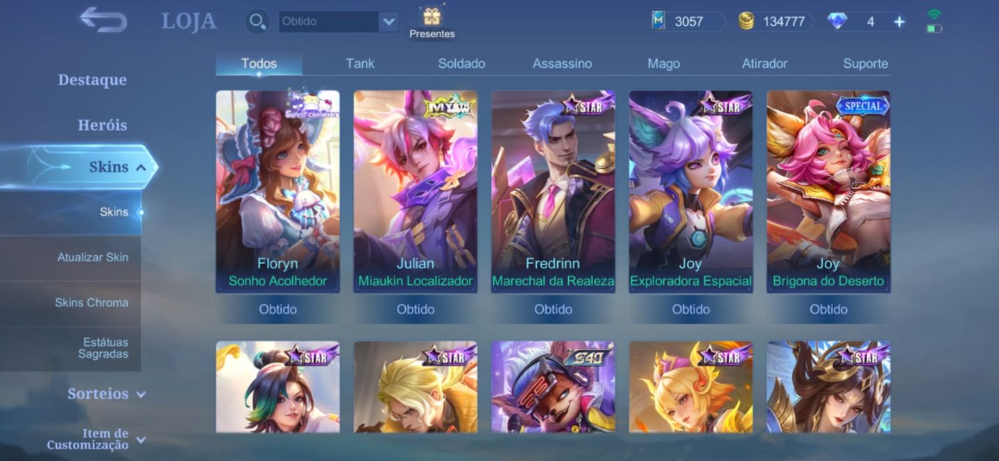 Conta mobile legends com wr bons e poucas partidas