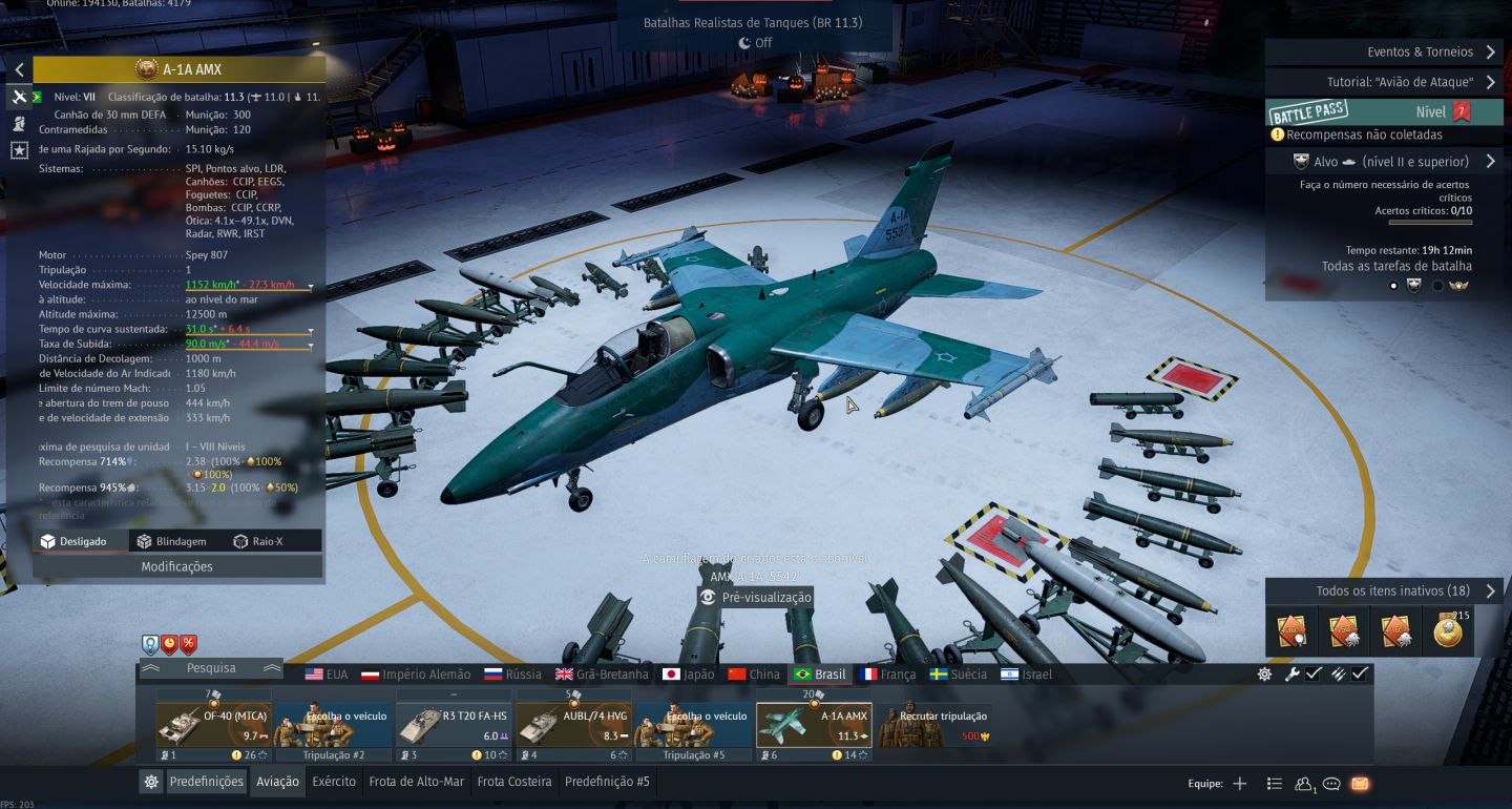 Conta Warthunder - Top Tier - Diversos veiculos Premium - Veiculos raros -