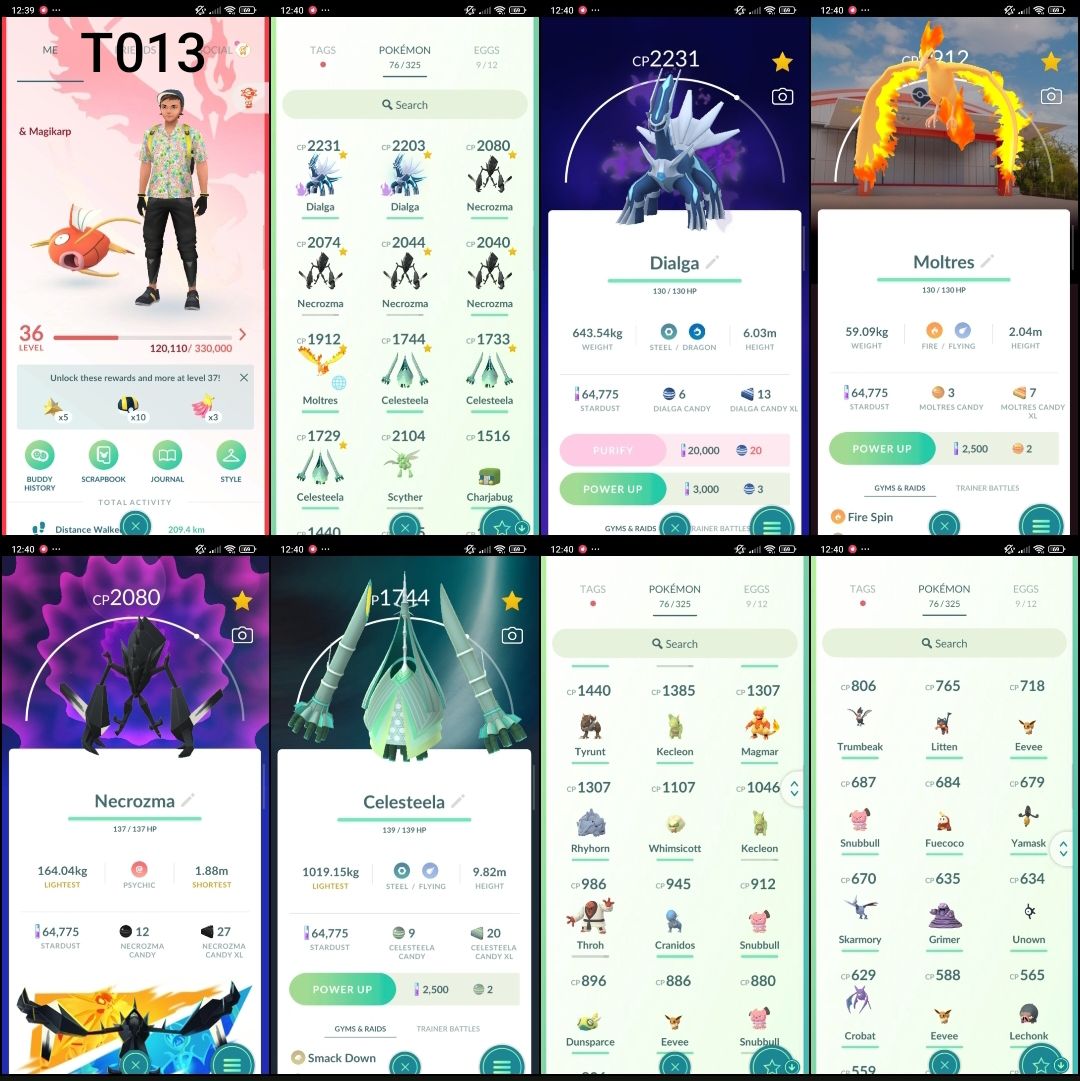 Conta Pokémon GO | Shiny | Lendários | Mewtwo | Lv20/30/40/50/60 | Z2