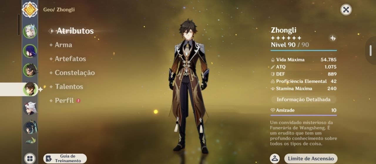 CONTA AR59 COM NEUVILLETTE + C2 RAIDEN + C1 ZHONGLI + ITTO +++