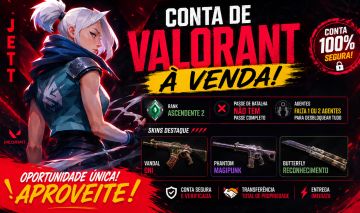CONTA VALORANT, COM FACA, PHANTOM E VANDAL, ASC2 A ALGUNS ATOS, LVL130+