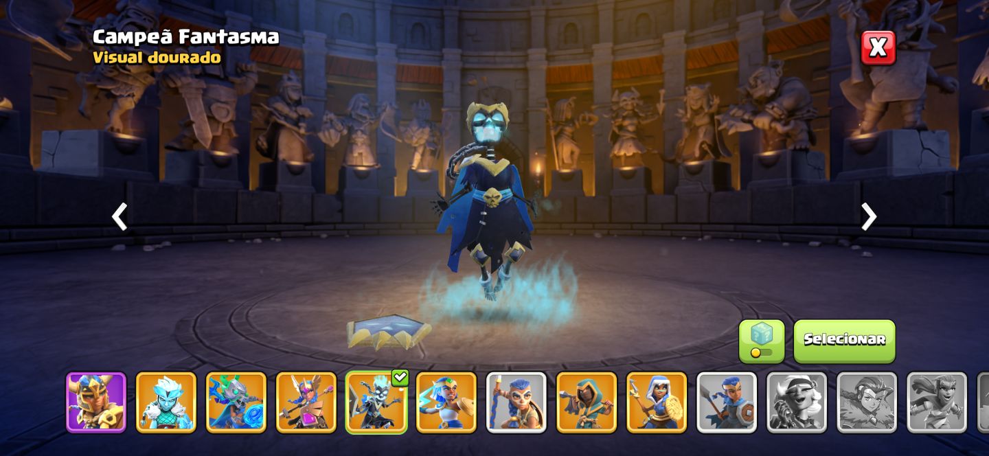 Conta cv 18, 99% maximizado, habilidades full, paisagem lendaria, diversas skins