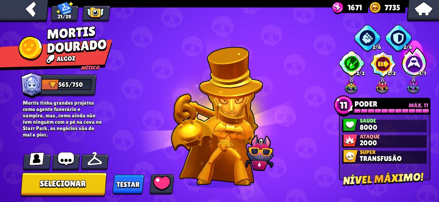 CONTA BRAWL STARS TOP