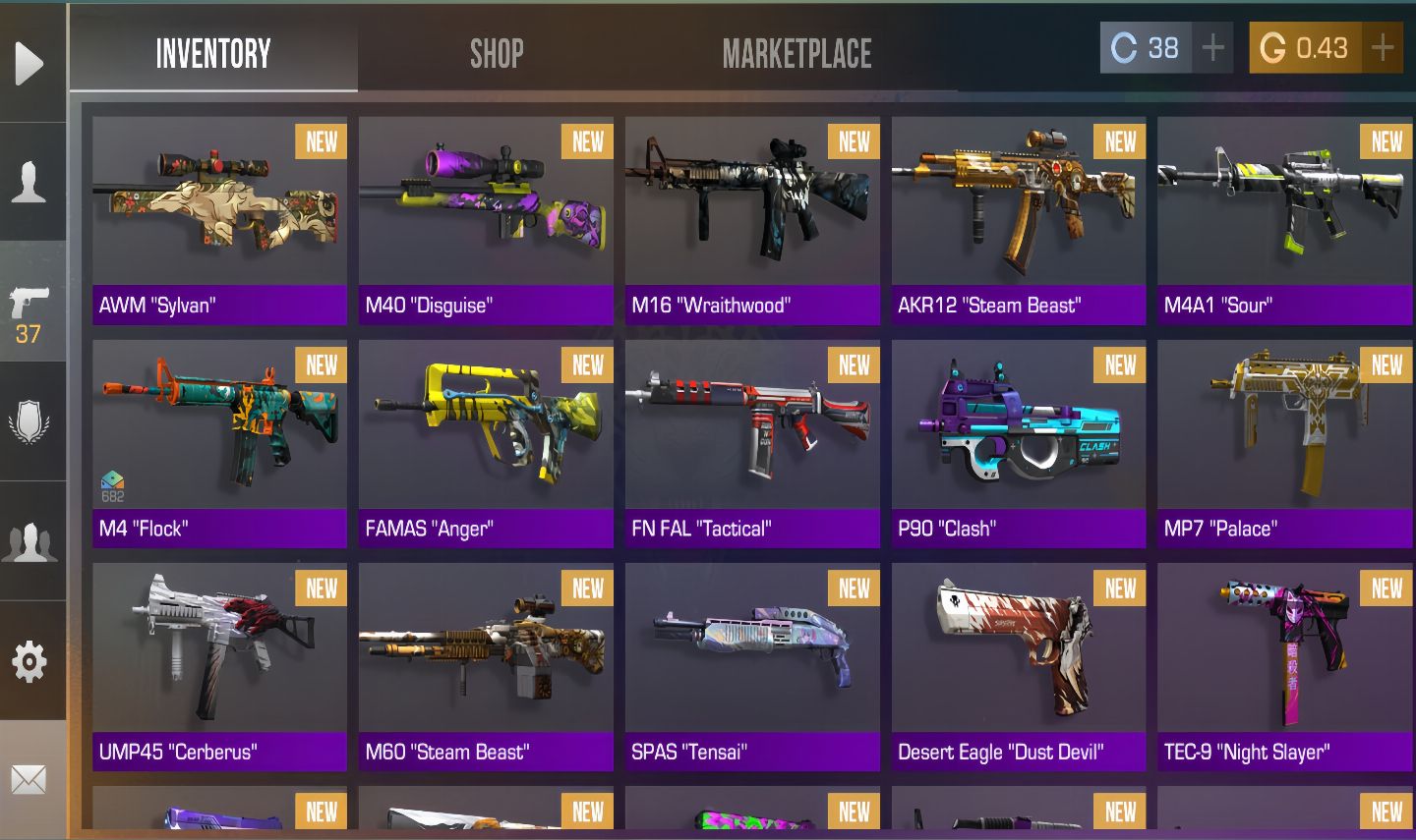 Promoção Contas com faca + skins mais barato do mercado