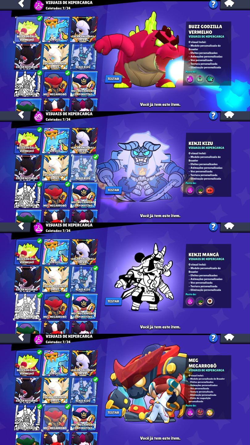 CONTA DE BRAWL STARS 81K DE TROFEUS |107 BRAWLERS VARIAS FAMA