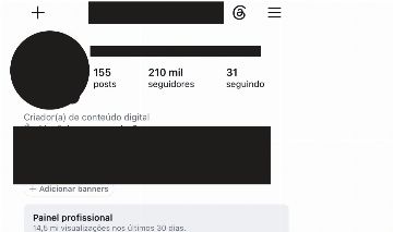 INSTAGRAM COM 210K DE SEGUIDORES