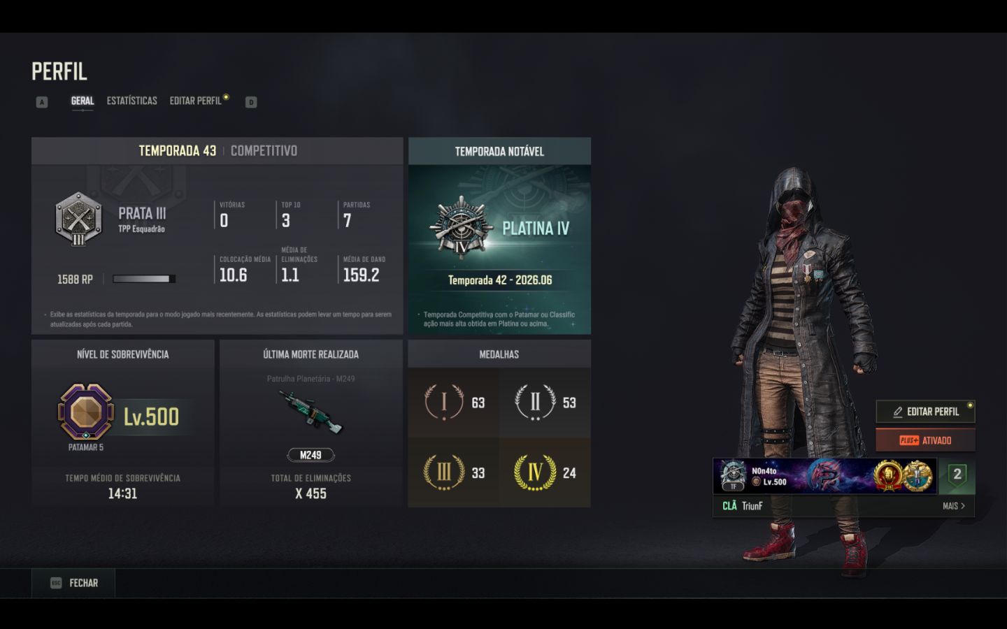 CONTA PUBG RARA E VALORIZADA +4.000 HORAS|+R$7.000 INVESTIDOS |SEM BAN|