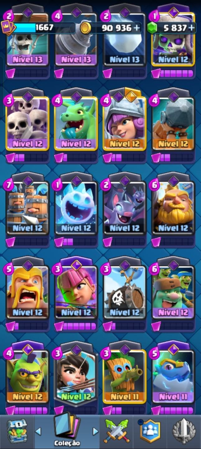CLASH ROYALE | TORRE 15 | 11K TROFÉUS | 16 EVOLUÇÕES | 5.8K GEMAS | DECK LVL 16