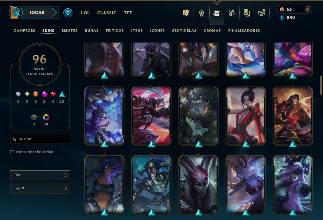 LENDÁRIA LEE SIN PUNHOS DIVINOS + [100 SKINS HABILITADAS] + PLATINA 1 SOLO/FLEX